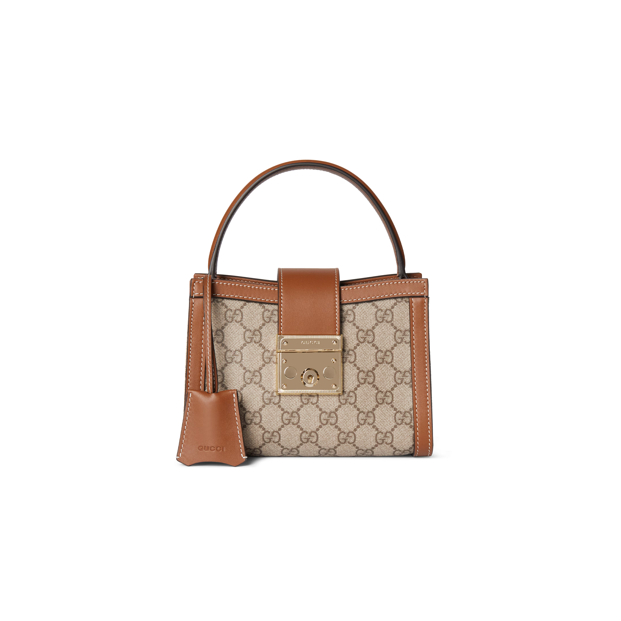 G*u*i padlock small top handle bag ‎841653 (20*13.5*8cm)